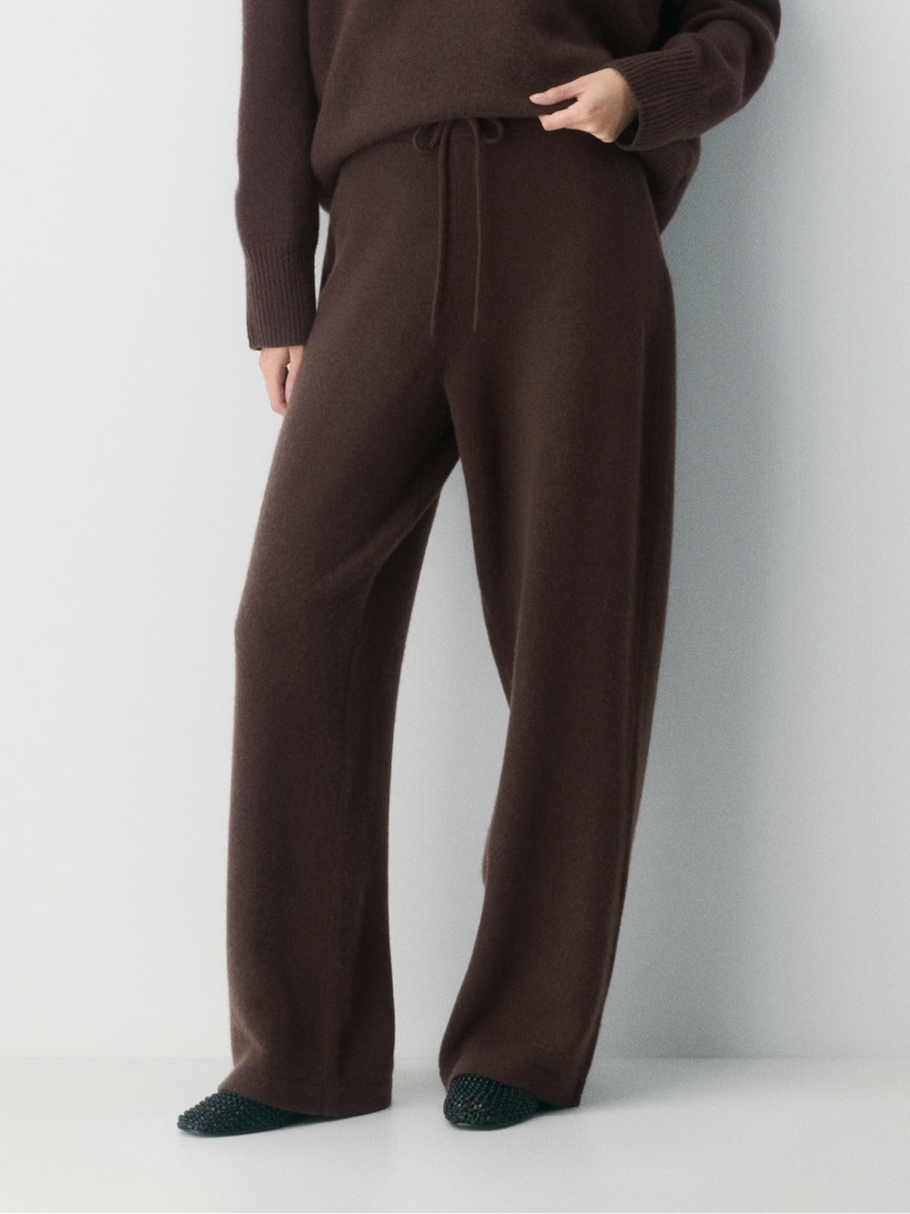 The Group by Babaton LUXE CASHMERE WIDE PANT